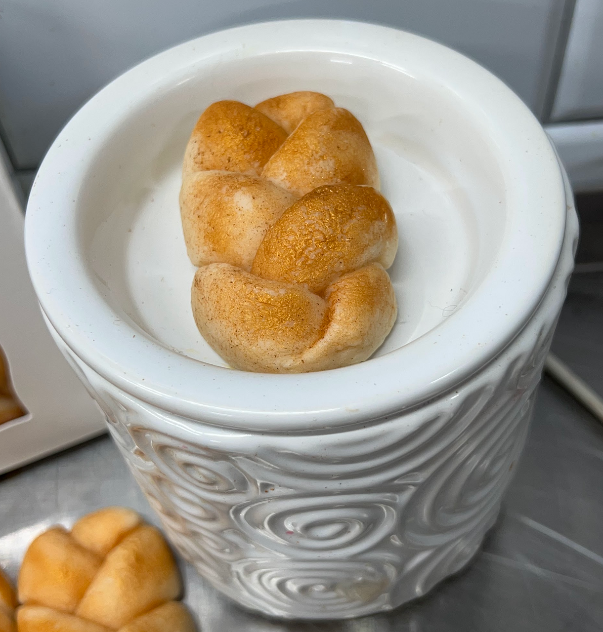 Loaf of FRESH BAKED BREAD | FAKE FOOD | Braided Bread | 5 oz