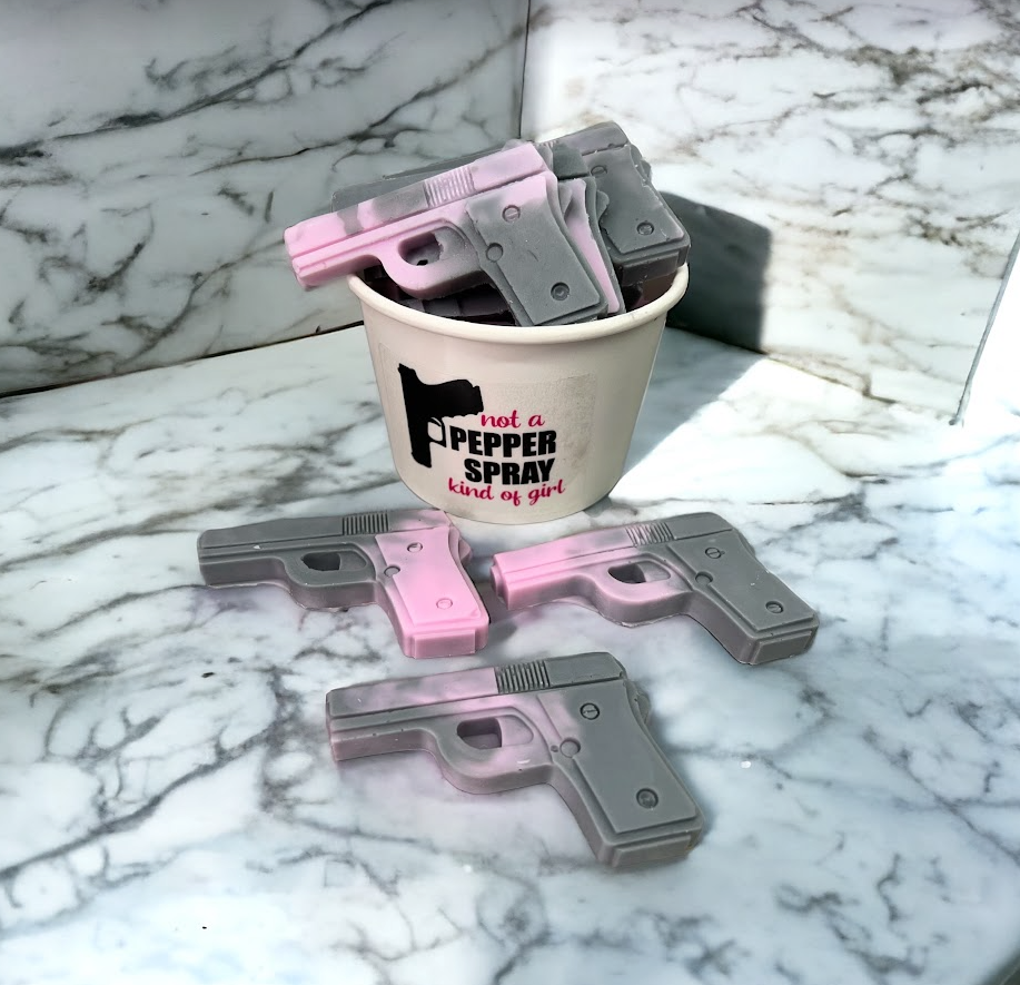 GUN wax melts | Pink & Gray | Love Spell scent | 4.25 oz