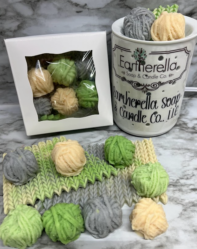 YARN ADDICT wax melts | Clean Cotton Scent | Balls of Yarn | Knit Crochet | 5.25 oz