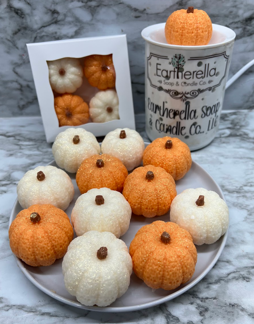 PUMPKINS wax melts 4pk | WHITE PUMPKIN | PUMPKIN APPLE | 8.25 oz