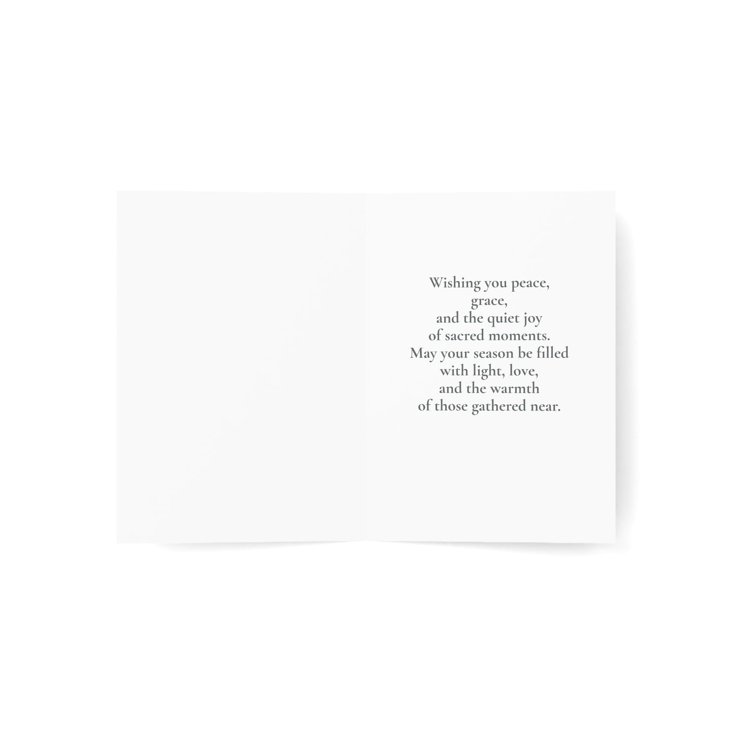 Crowned in Light – Holiday Greeting Card (1/10/30/50 pcs)