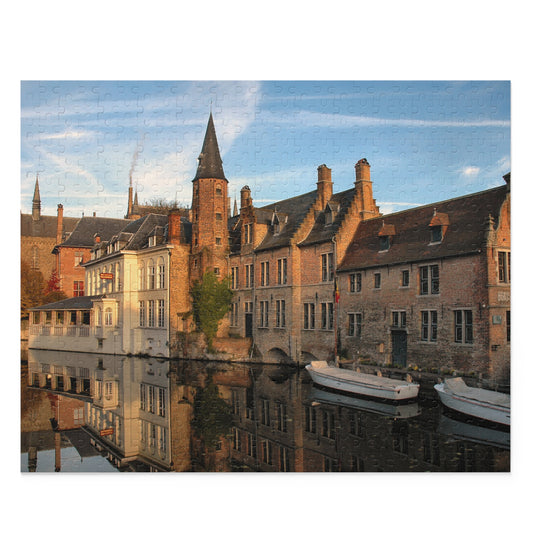 Sunrise Over Bruges – 500-Piece Canal Reflections Puzzle