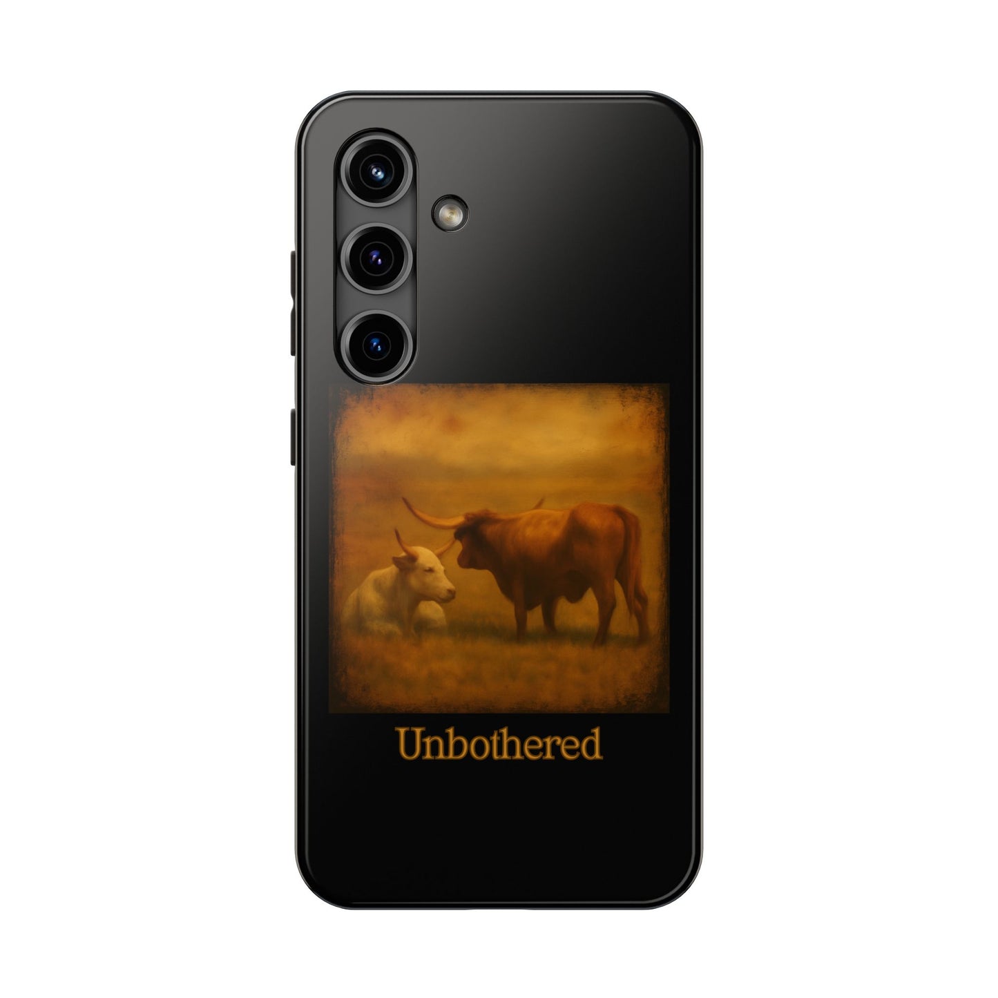 Unbothered Cows phone case | Cow art phone case, pastoral rustic design