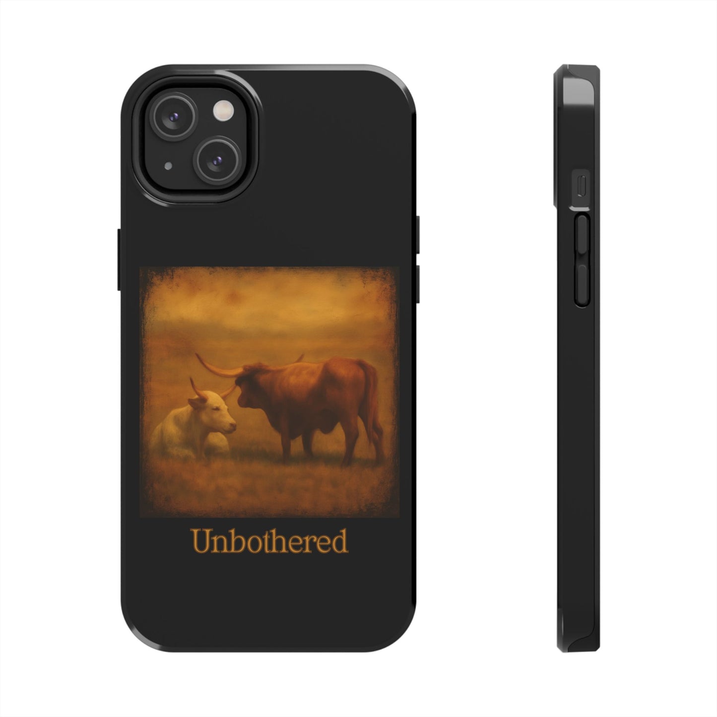 Unbothered Cows phone case | Cow art phone case, pastoral rustic design
