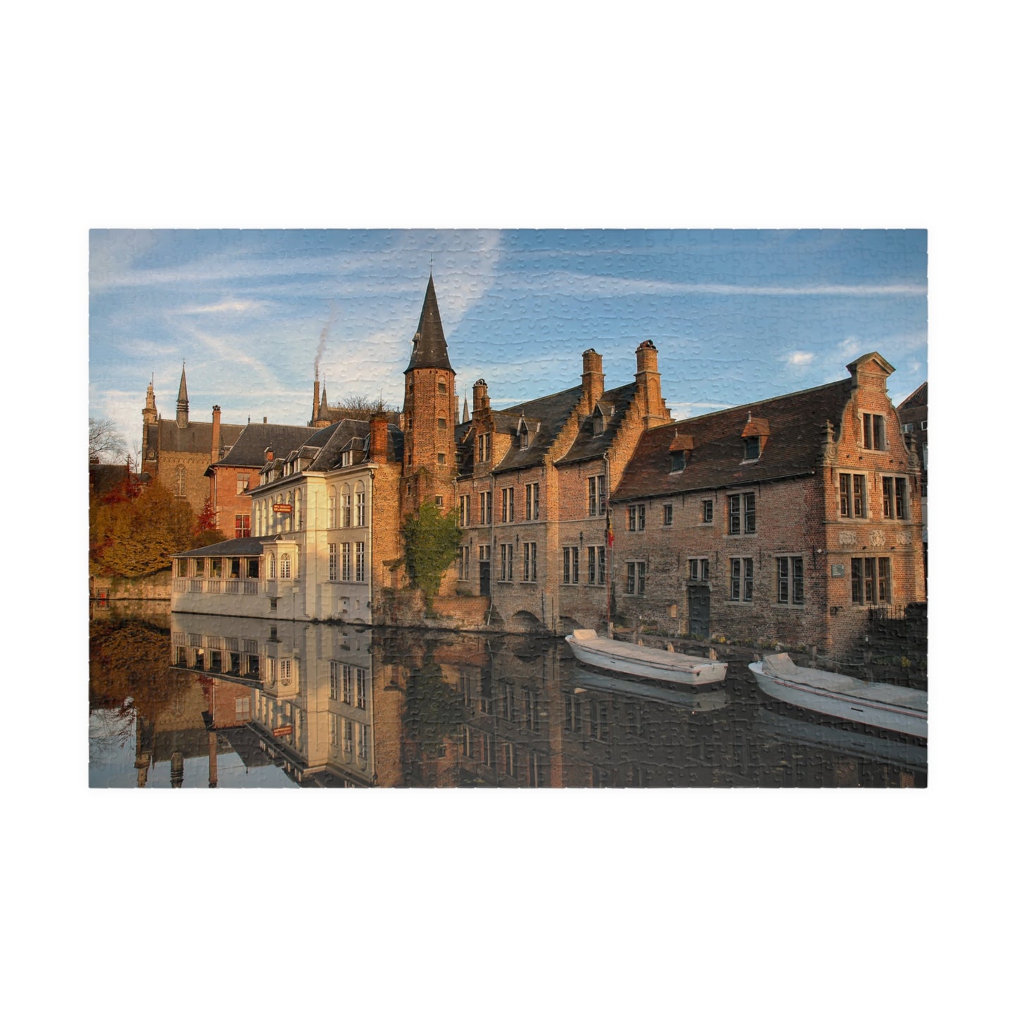 Sunrise Over Bruges – 1014-Piece Canal Reflections Puzzle
