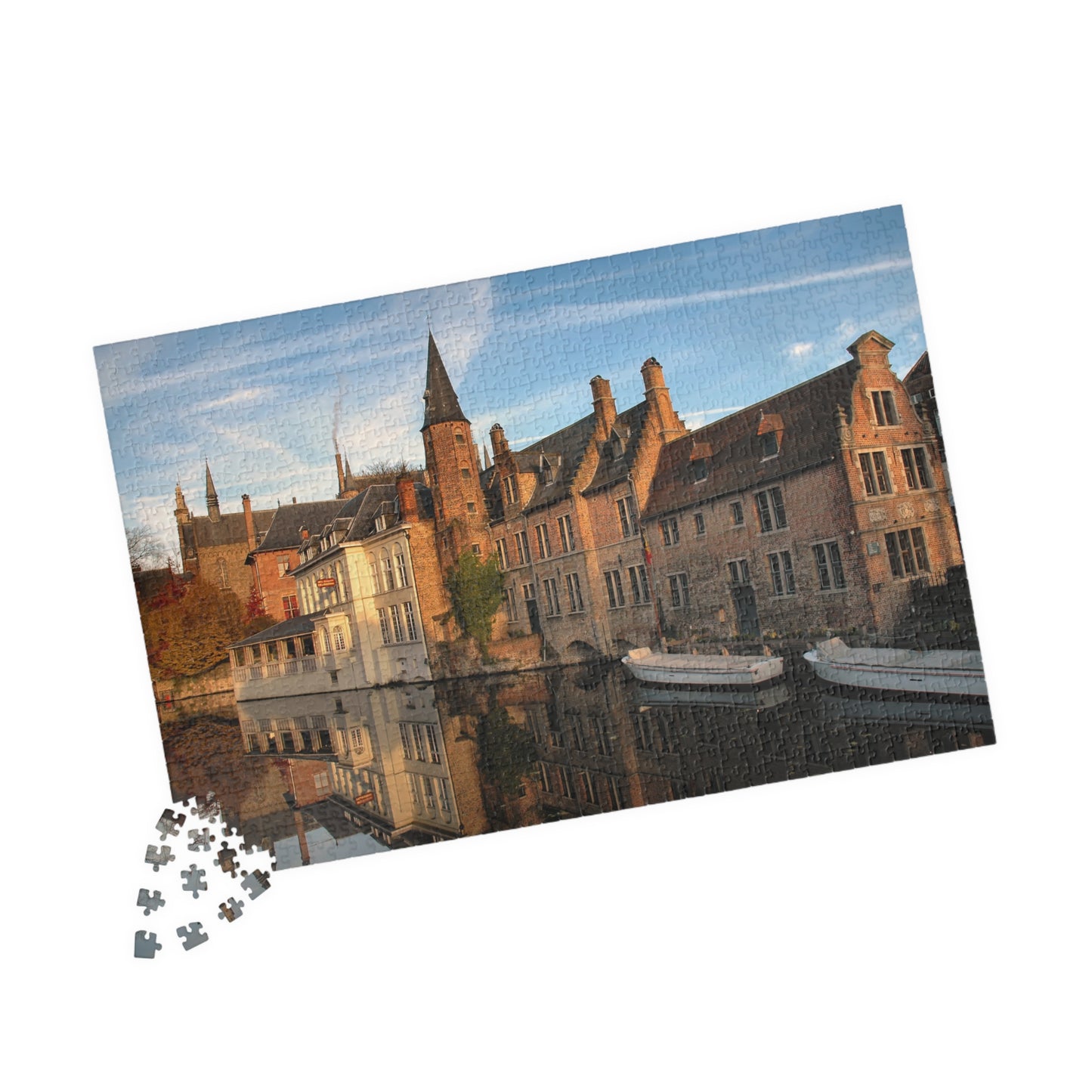 Sunrise Over Bruges – 1014-Piece Canal Reflections Puzzle