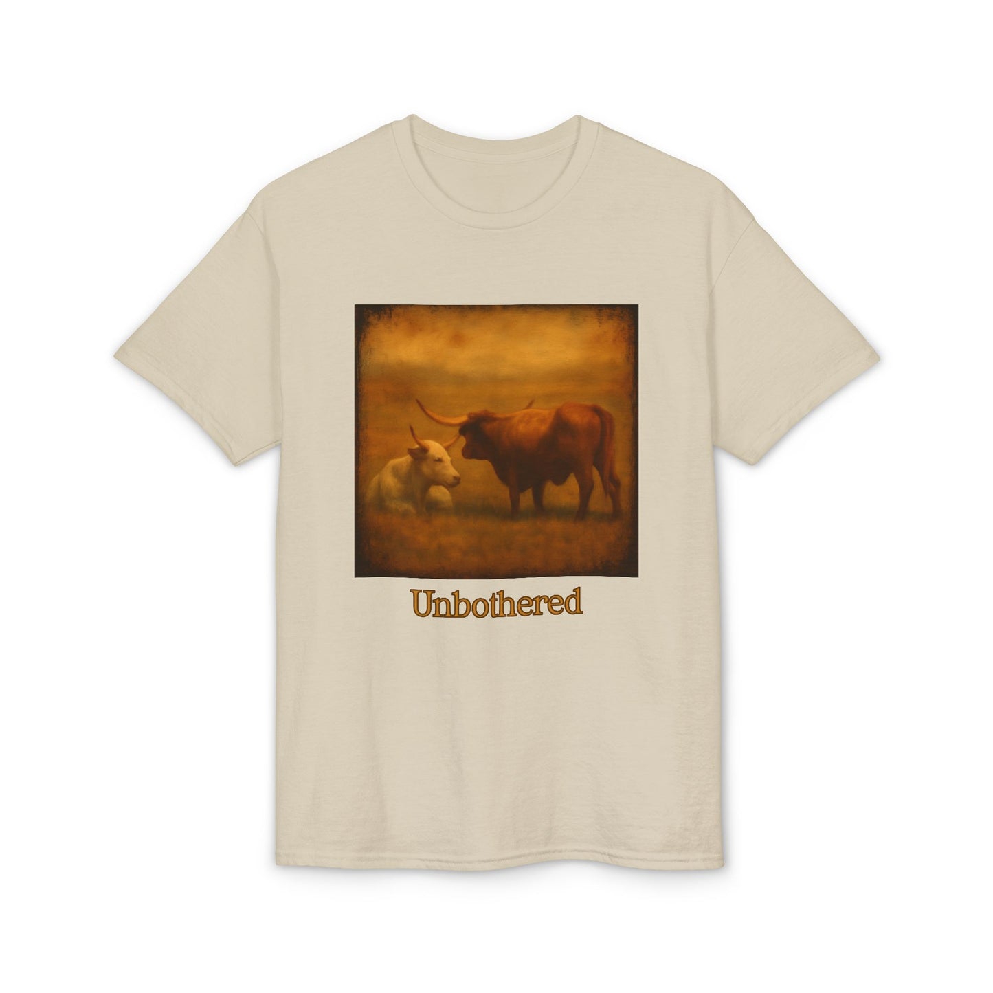 Unbothered Longhorn Art T-Shirt