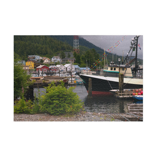 Boats in Ketchikan Harbor Puzzle  1014-Piece
