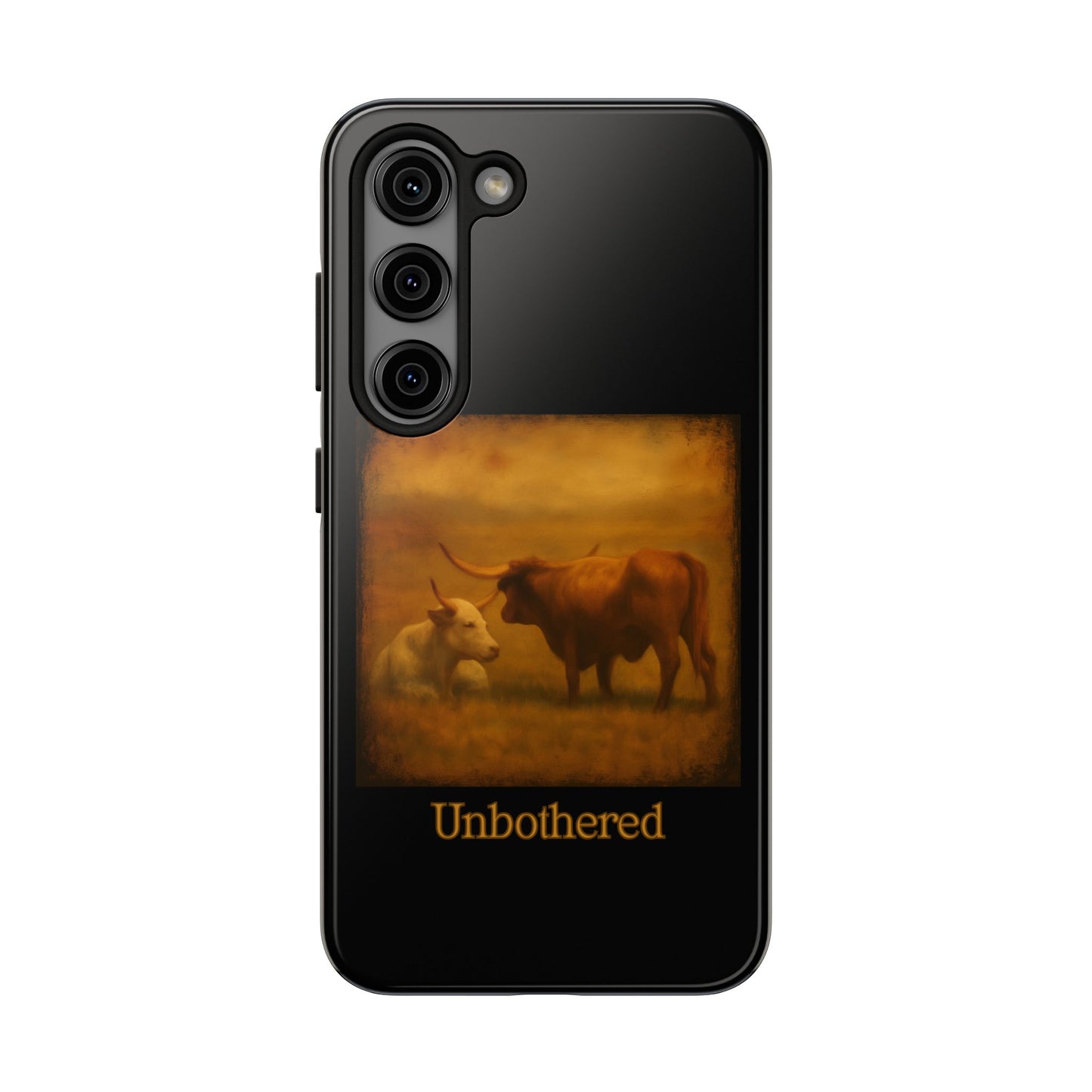 Unbothered Cows phone case | Cow art phone case, pastoral rustic design