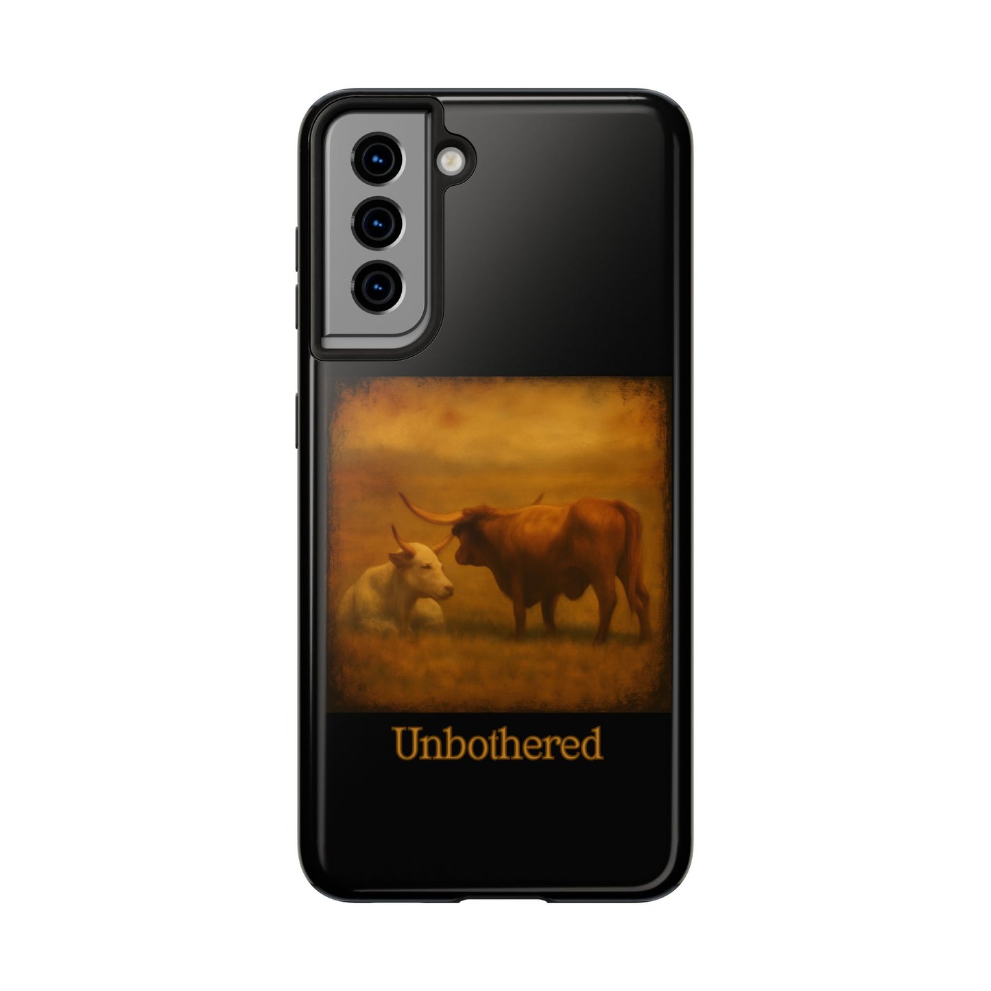 Unbothered Cows phone case | Cow art phone case, pastoral rustic design