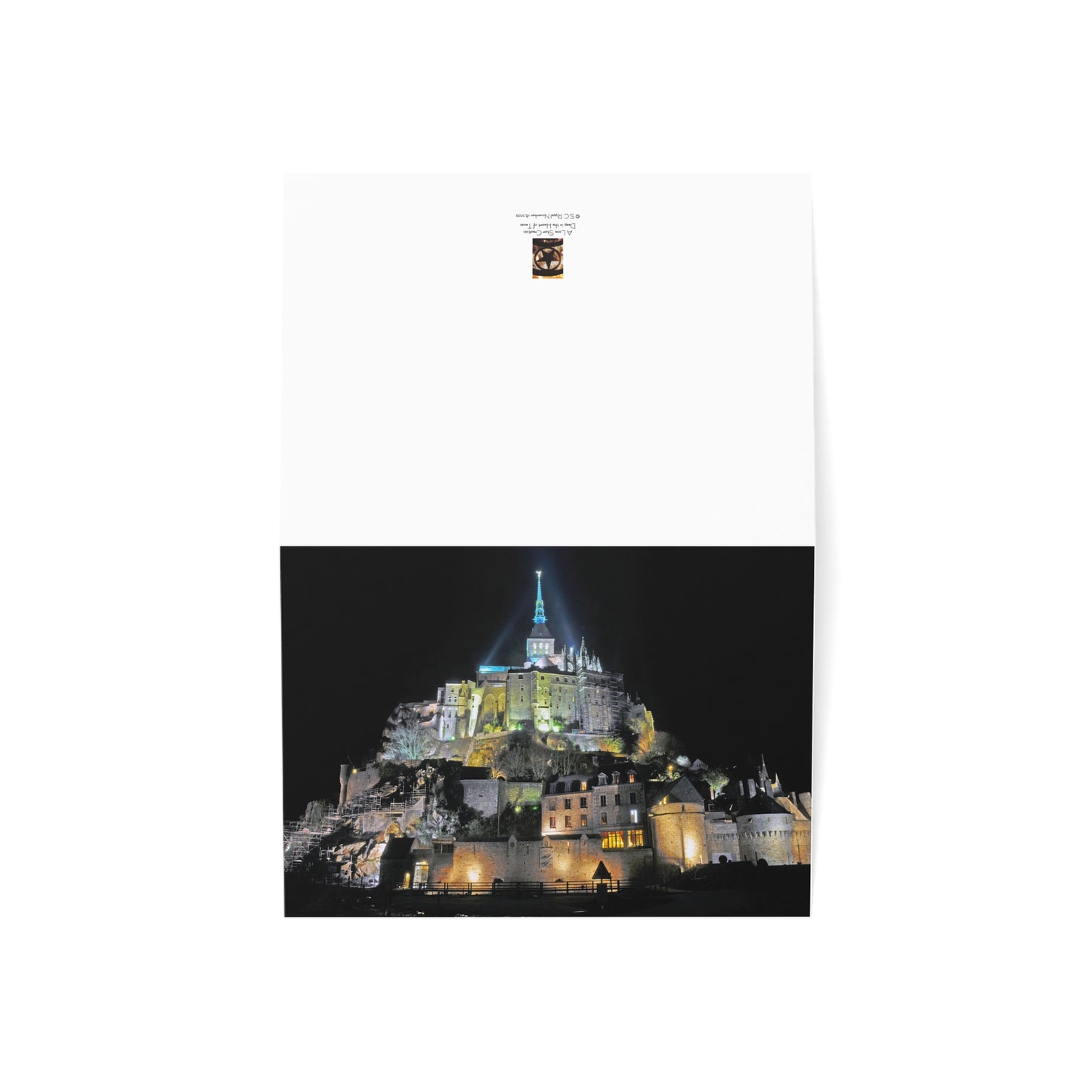 Sanctuary in Light – Mont Saint-Michel Greeting Card (1/10/30/50 pcs)