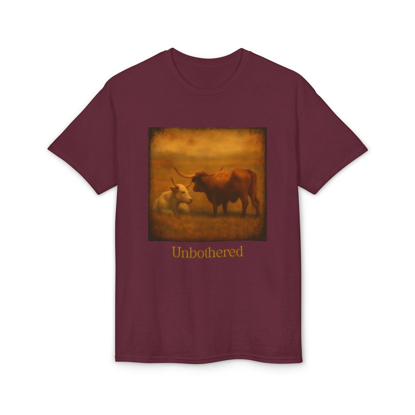 Unbothered Longhorn Art T-Shirt