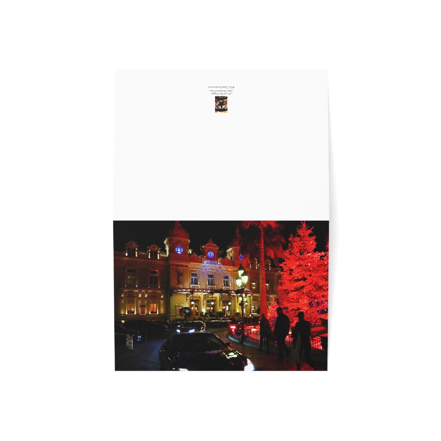 Holiday Opulence – Monte Carlo Greeting Card (1/10/30/50 pcs)