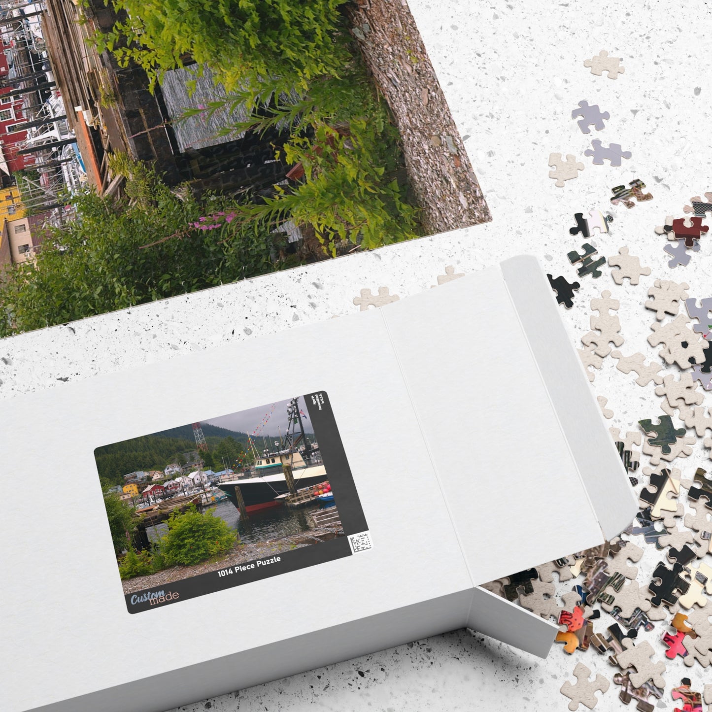 Boats in Ketchikan Harbor Puzzle  1014-Piece