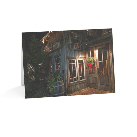 Holiday Hearth – Rustic Christmas Greeting Card (1/10/30/50 pcs)