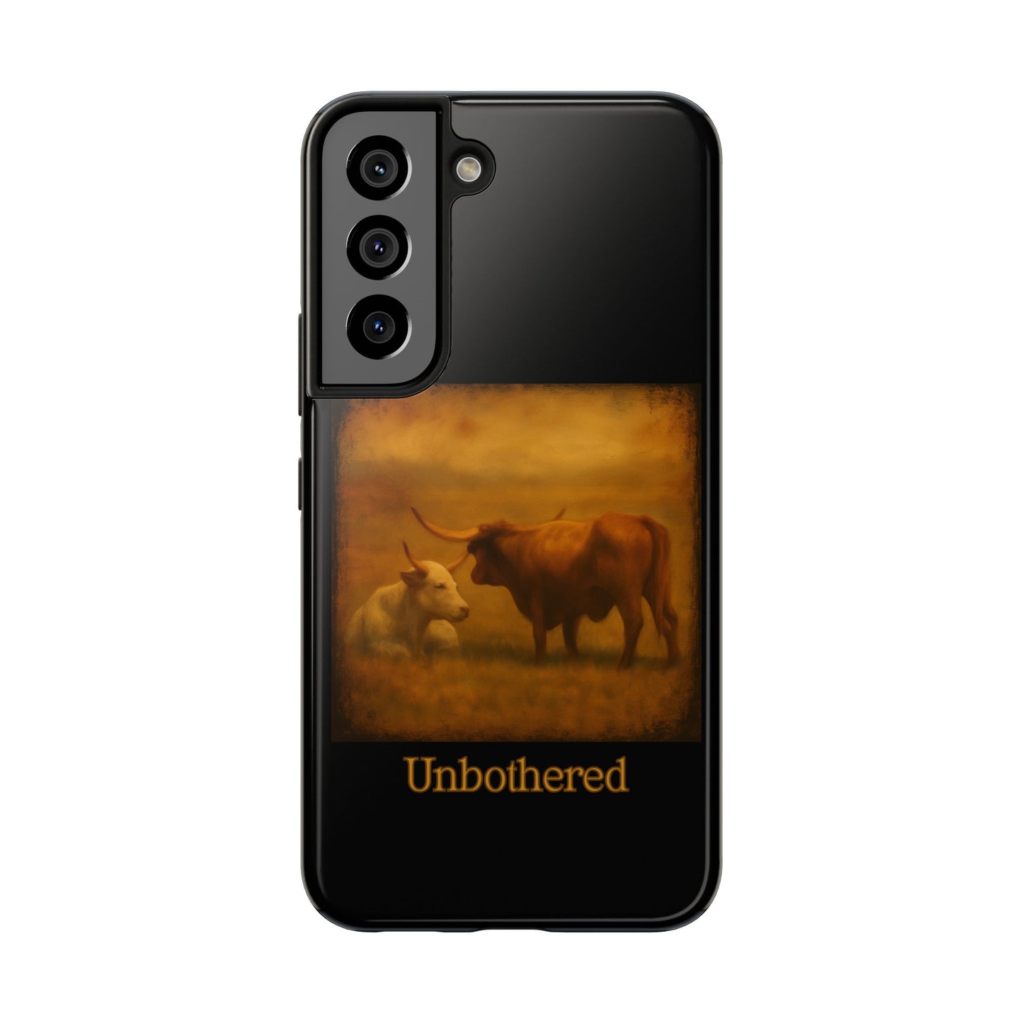 Unbothered Cows phone case | Cow art phone case, pastoral rustic design