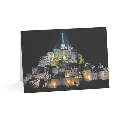 Sanctuary in Light – Mont Saint-Michel Greeting Card (1/10/30/50 pcs)