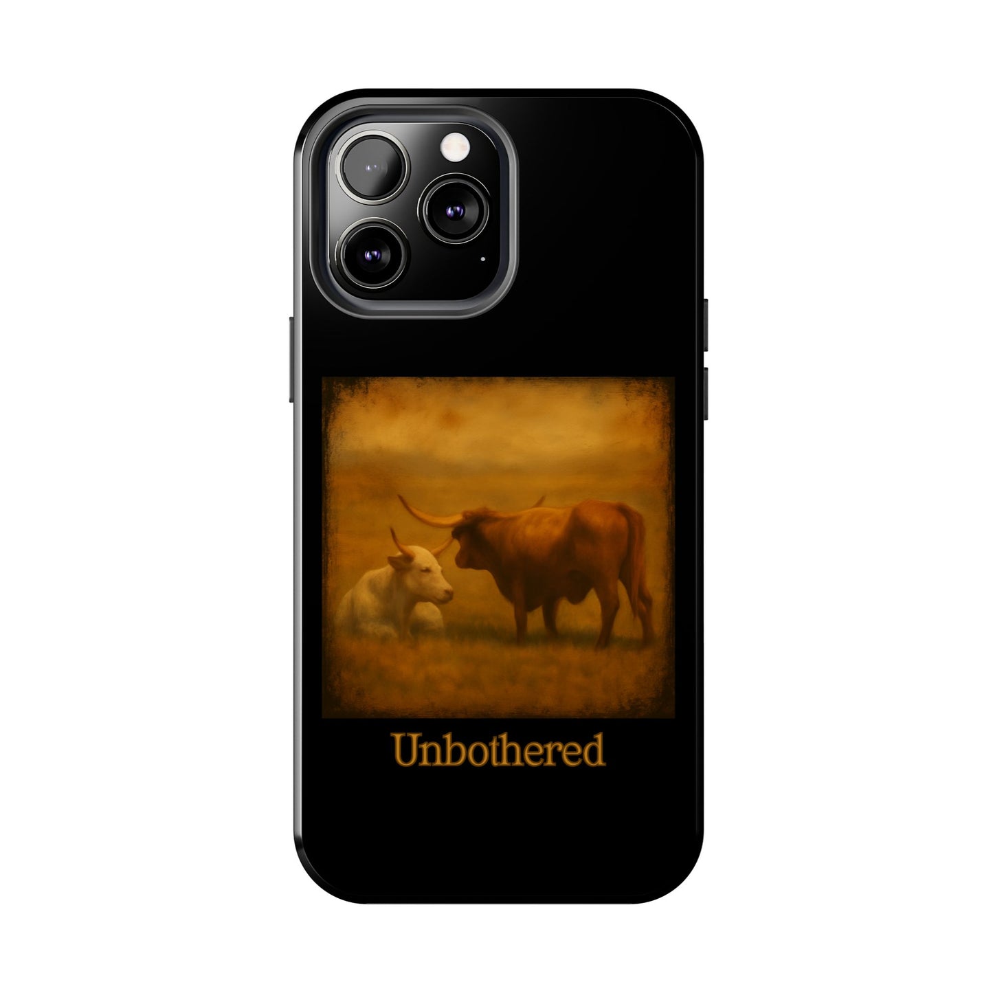 Unbothered Cows phone case | Cow art phone case, pastoral rustic design