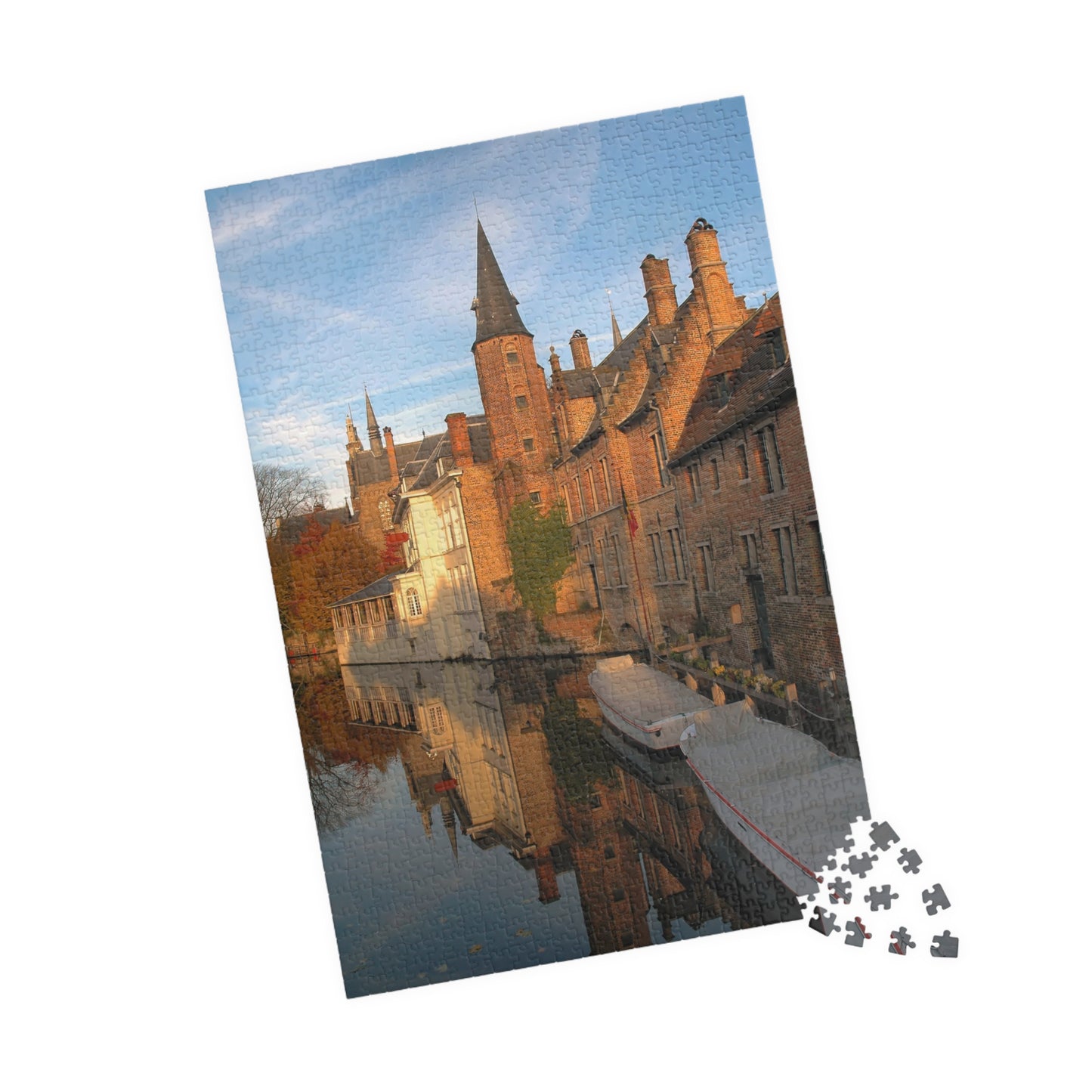 Scenic Bruges Canal Puzzle  1014-Piece