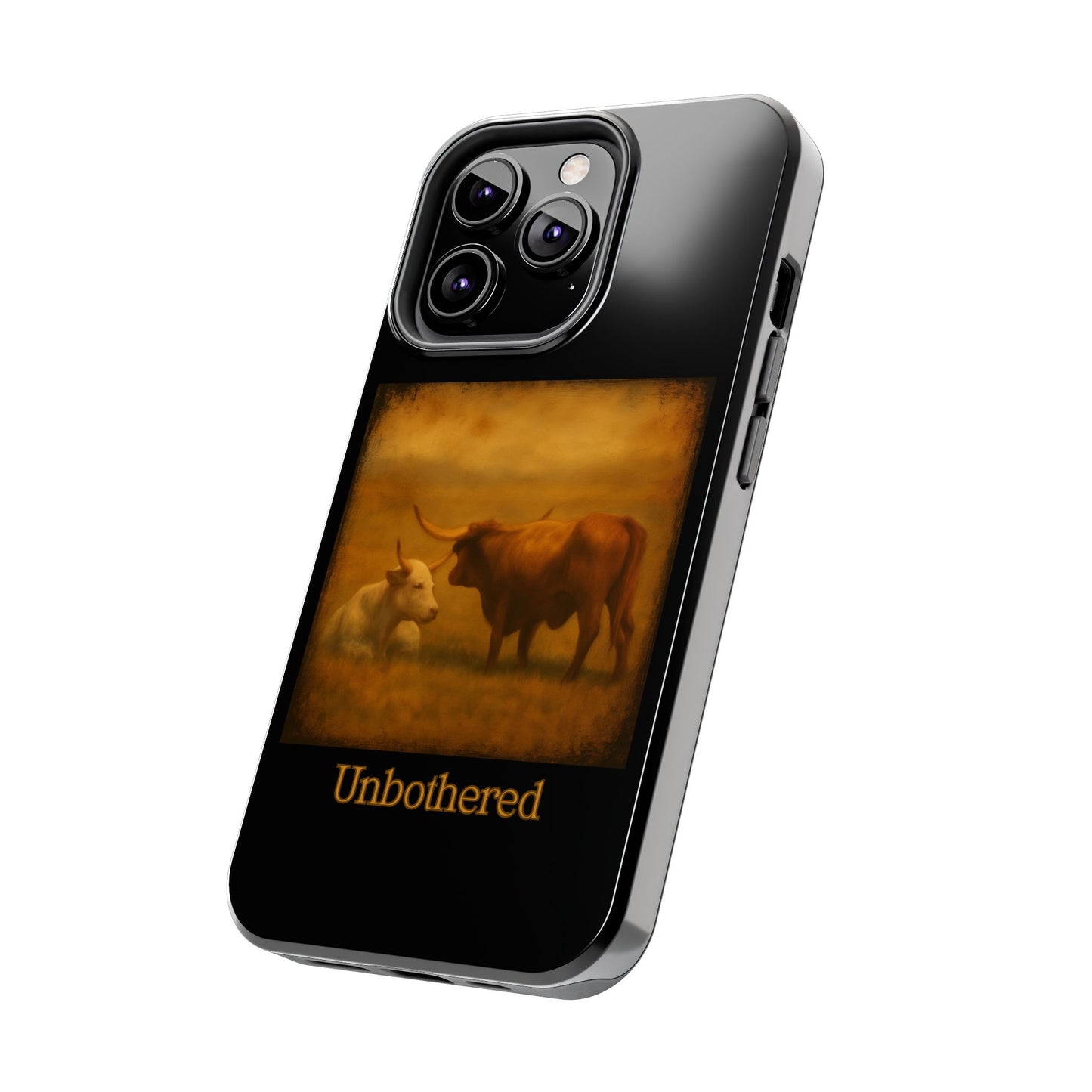 Unbothered Cows phone case | Cow art phone case, pastoral rustic design