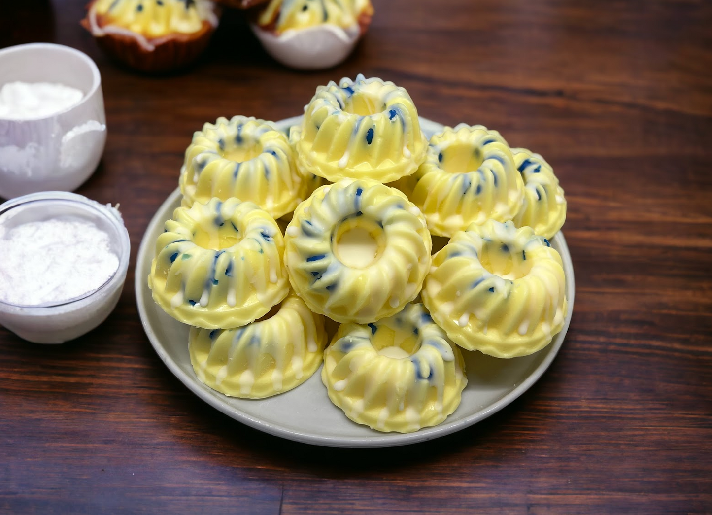 LEMON BLUEBERRY Mini Bundt Cake wax melts | 4 Melts | 6.25 oz