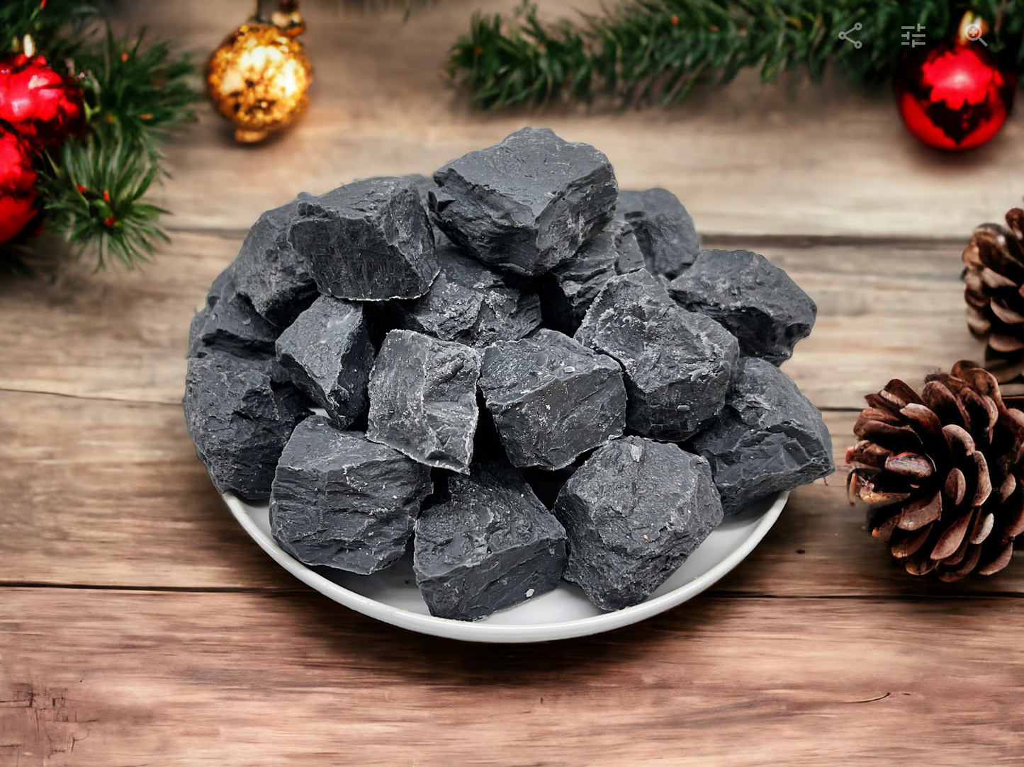 LUMPS OF COAL | Naughty Gag Christmas Gift | Hot Buttered Rum Scent | 6 oz