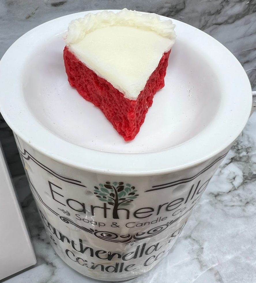 RED VELVET CAKE with cream cheese FROSTING | Realistic Wax Melts | 4 Melts | 5.25 oz