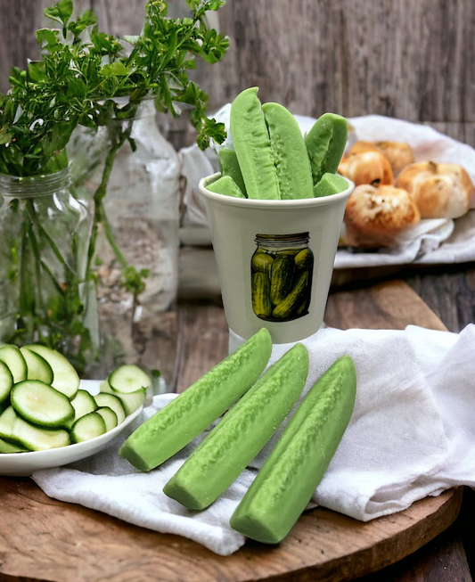DILL PICKLES Spears Wax Melts | 3.5 oz | Fake Food | 4 Melts
