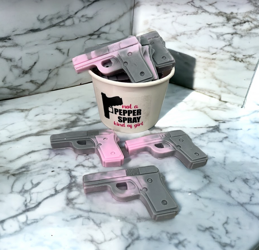 GUN wax melts | Pink & Gray | Love Spell scent | 4.25 oz