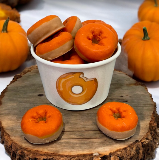 PUMPKIN BOURBON DONUTS wax melts | Fake donuts | 9 donuts | 5 oz
