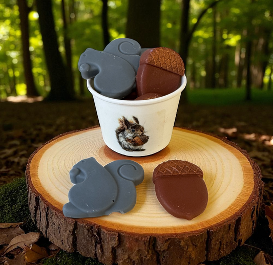 SQUIRREL & ACORNS wax melts | Acorn Harvest & Toasted Hazelnut | 4.5 oz