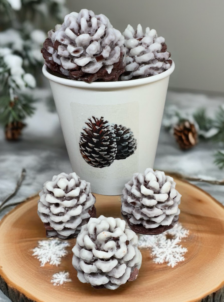 FROSTED PINECONES | Snow Covered Pinecones | Wax Melts | Fall Christmas