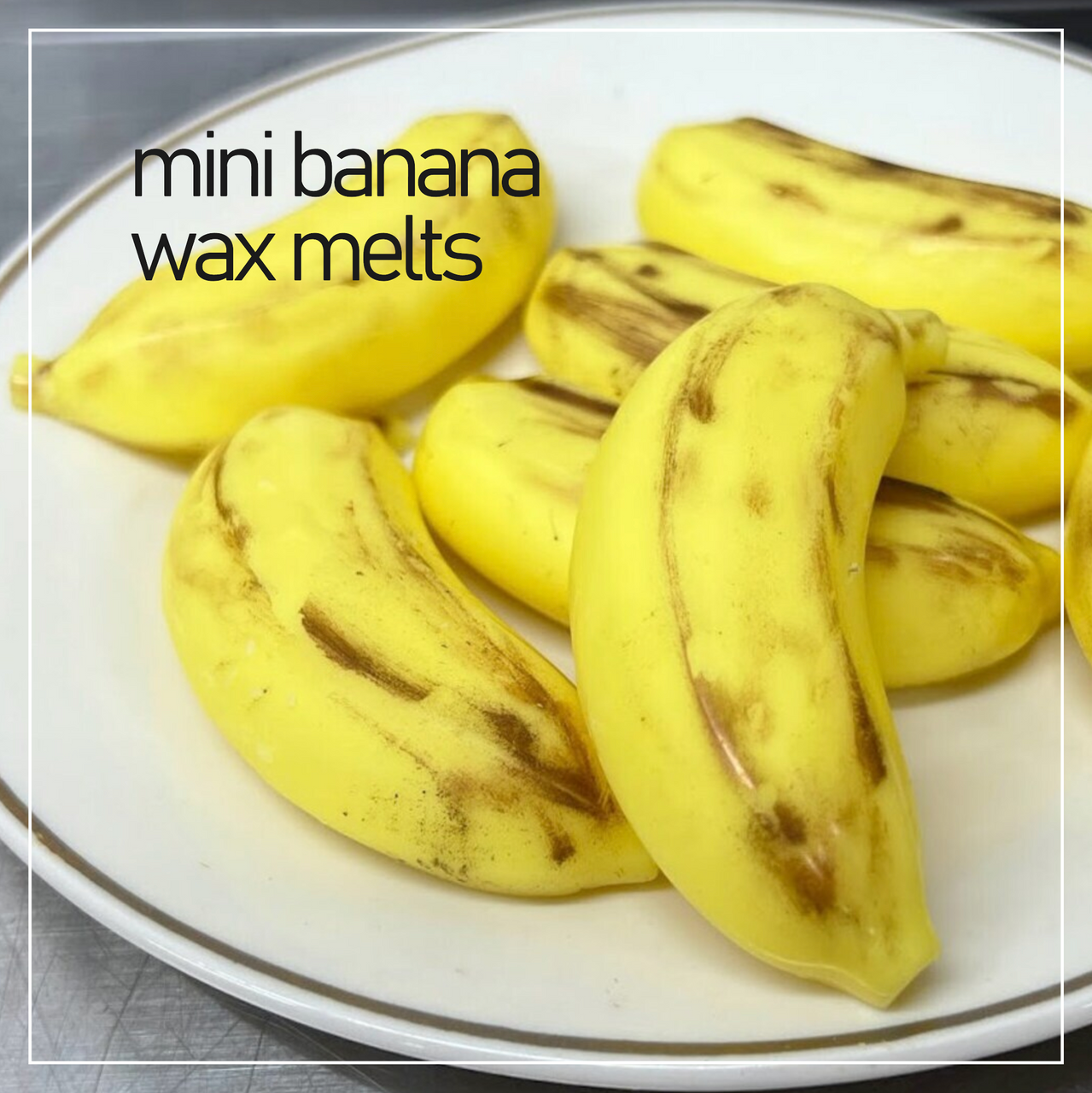 BANANA wax melts | Whole Mini Bananas | Banana Nut Bread scent | 5 Bananas | 5.25 oz