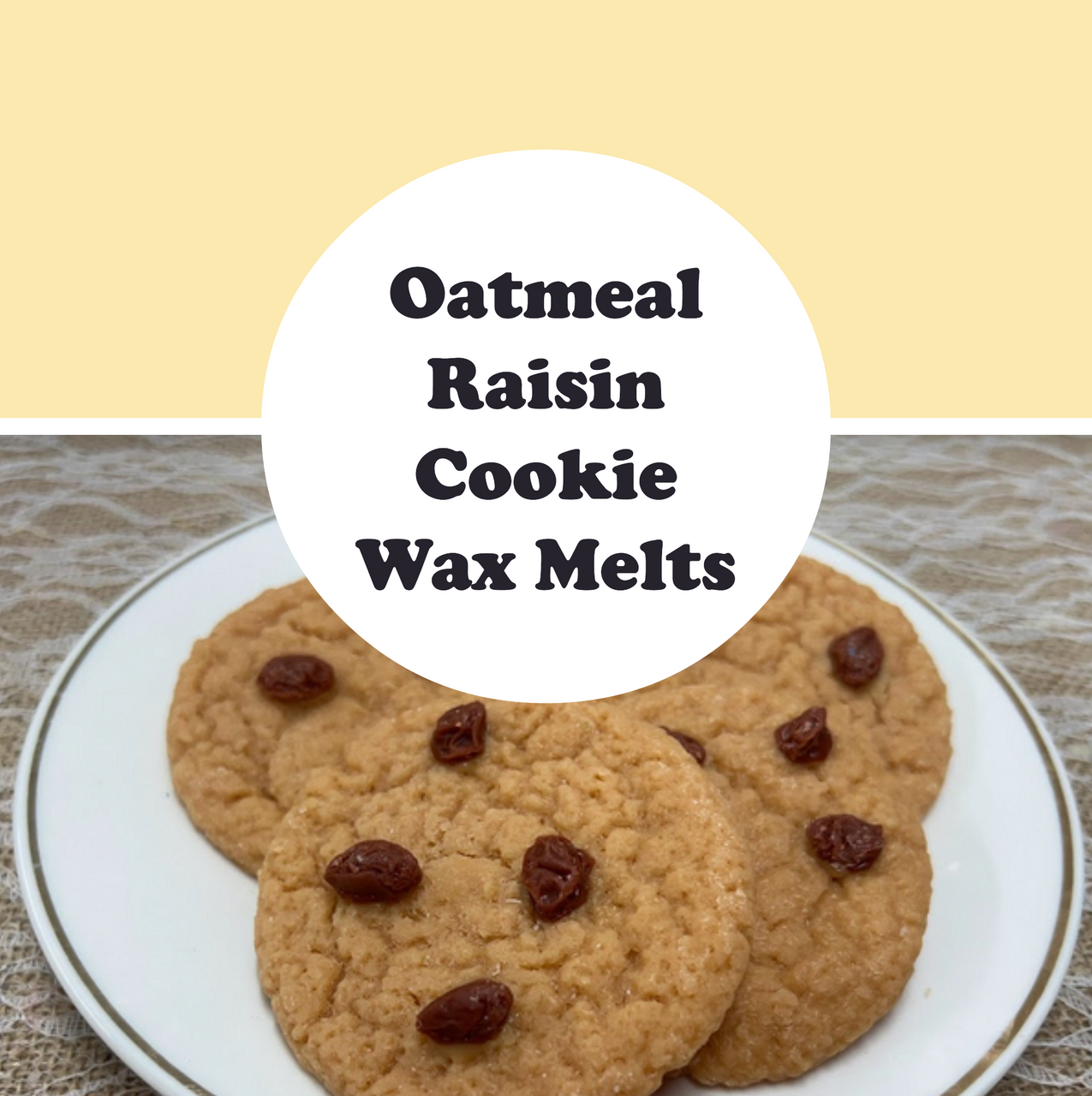 OATMEAL RAISIN COOKIES Wax Melts | Wax Embeds for Candles | Fake Food
