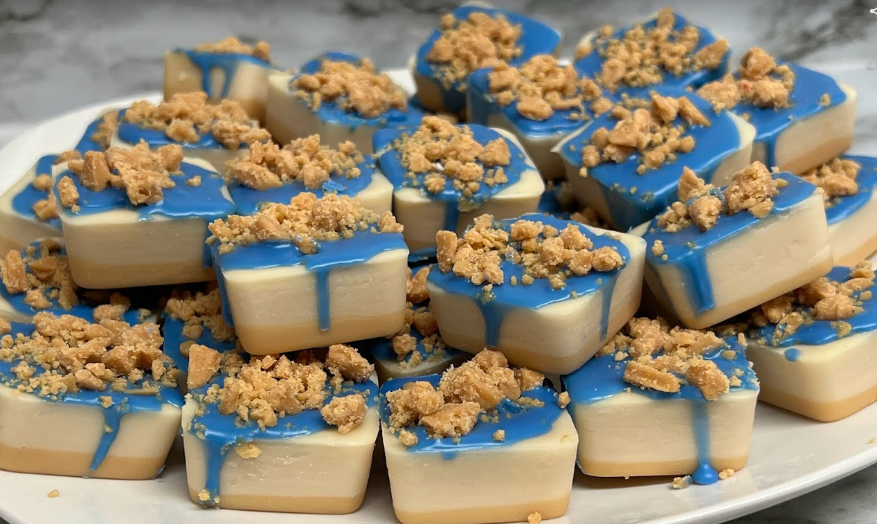 BLUEBERRY CHEESECAKE BITES Wax Melts with crumble | 7 melts | 5.5 oz