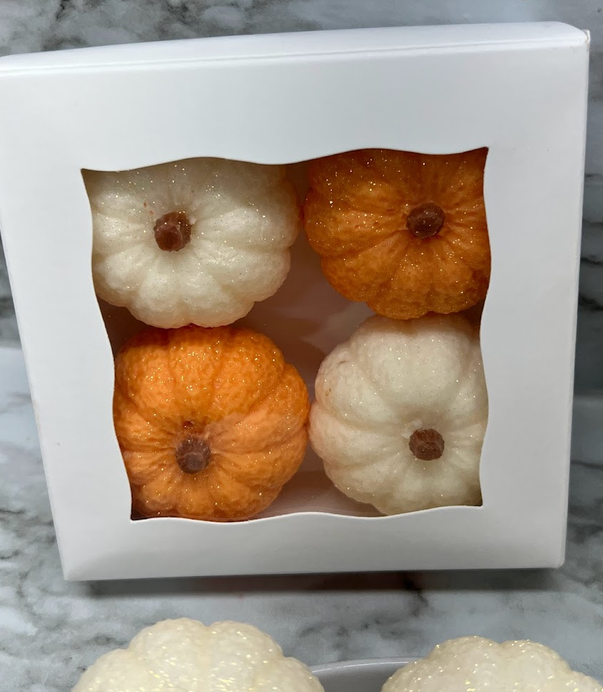 PUMPKINS wax melts 4pk | WHITE PUMPKIN | PUMPKIN APPLE | 8.25 oz