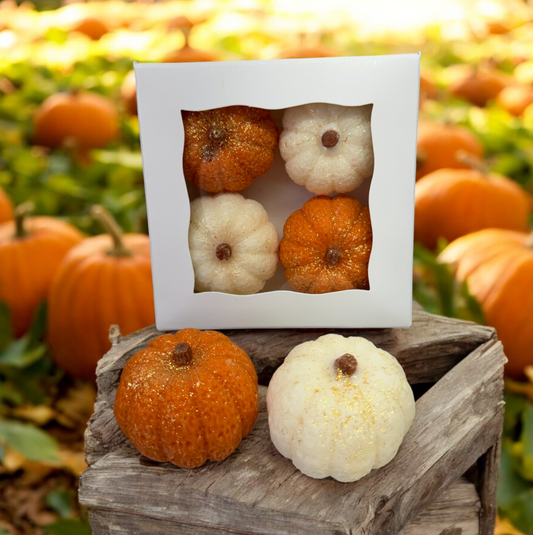PUMPKINS wax melts 4pk | WHITE PUMPKIN | PUMPKIN APPLE | 8.25 oz