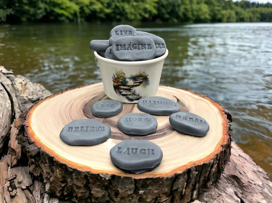 Inspirational Stones Wax Melts | White Tea & Ginger Scented |  4 Oz